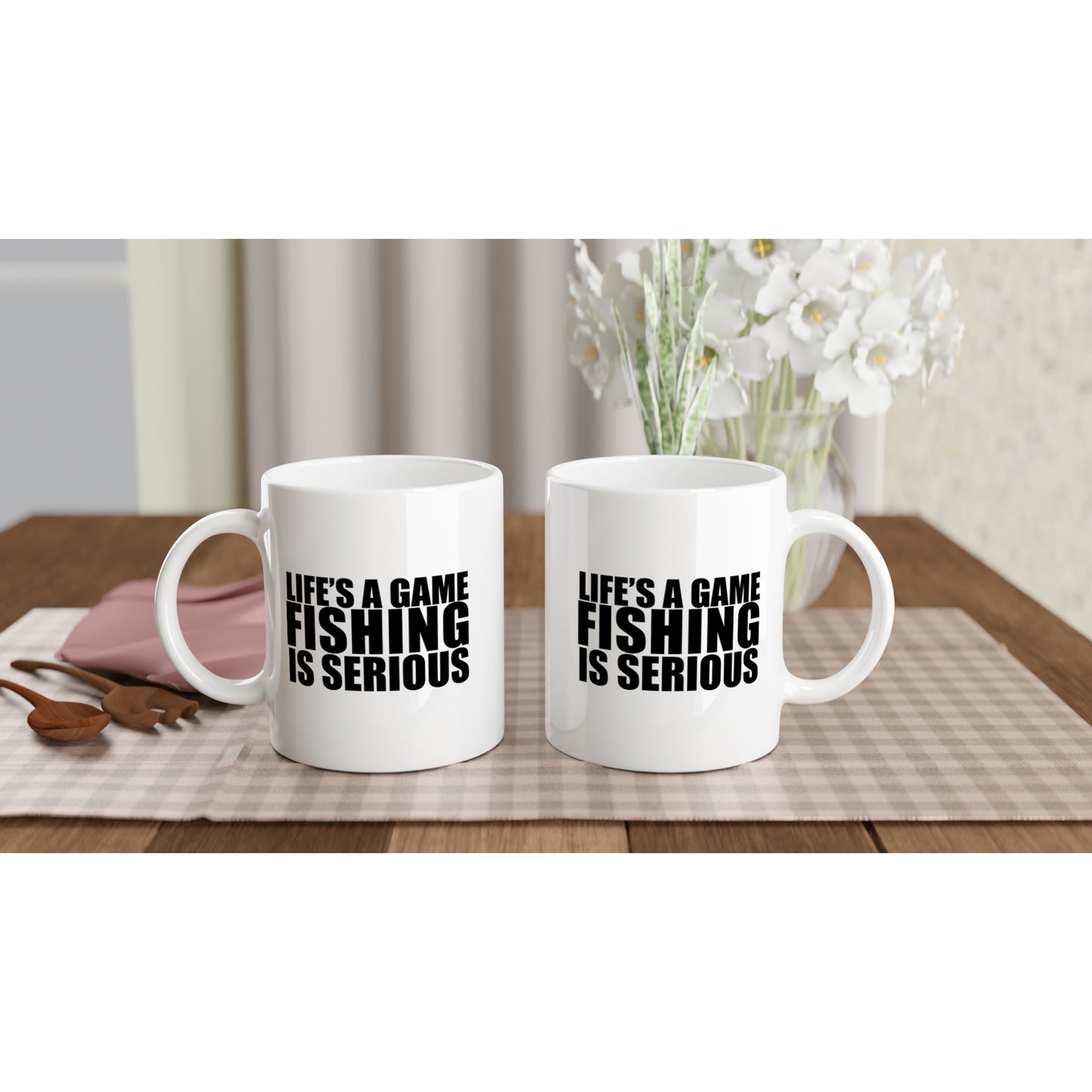 Fishing Is Serious Fishing Coffee Mug