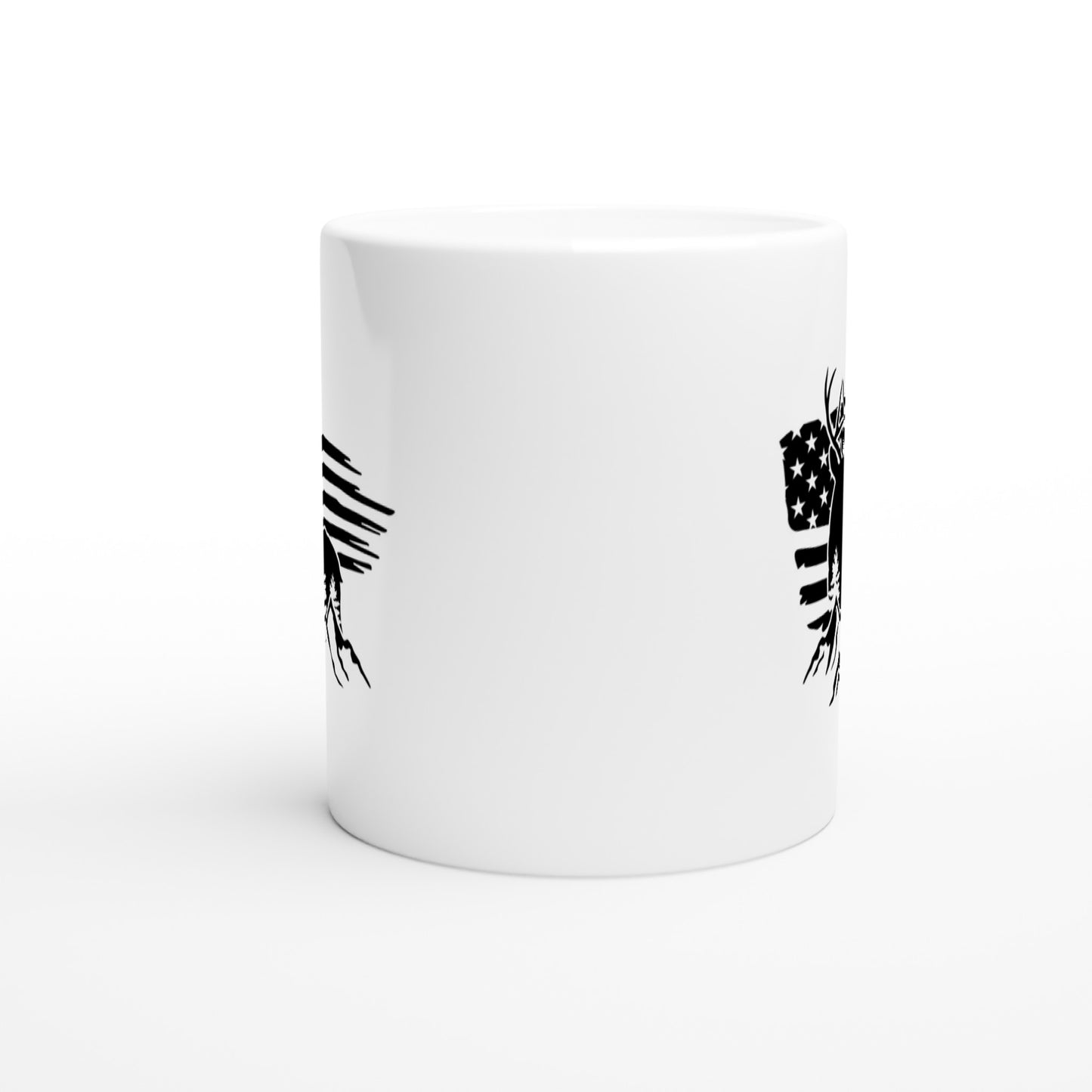 US Flag Deer Hunting Coffee Mug