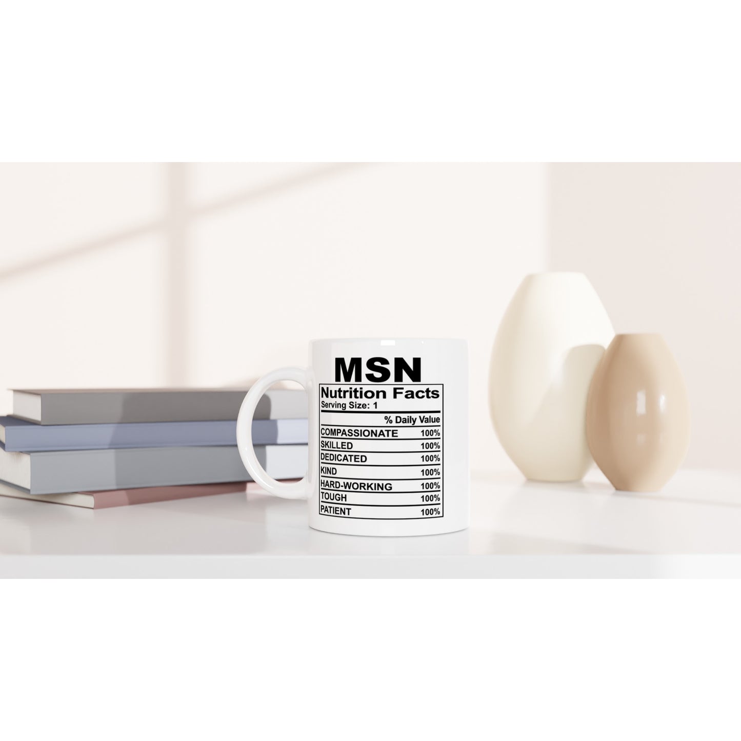MSN nutrition facts Nursing Nurse Medical Coffee Mug