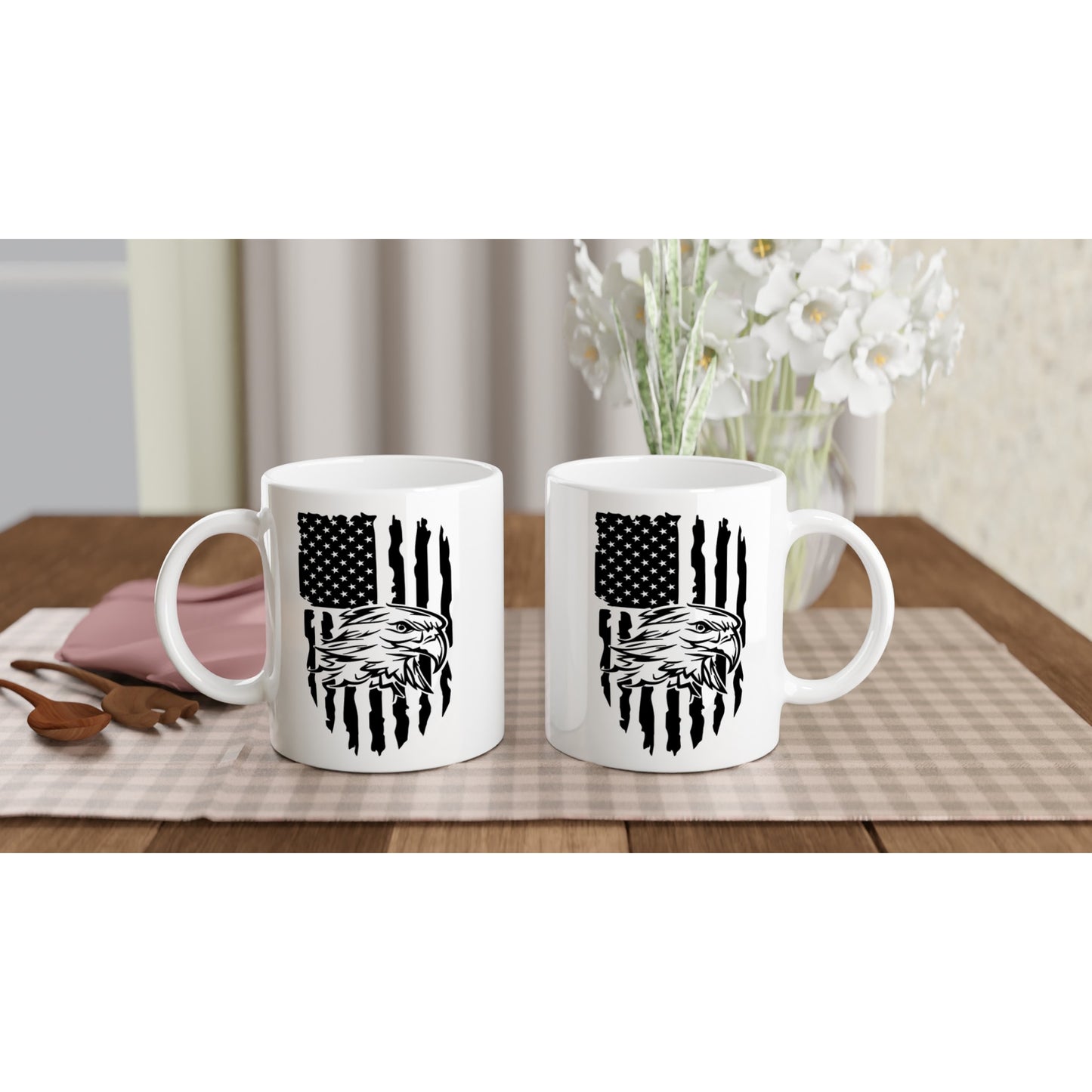 US Flag Eagle Patriotic/2nd Amendment Coffee Mug D