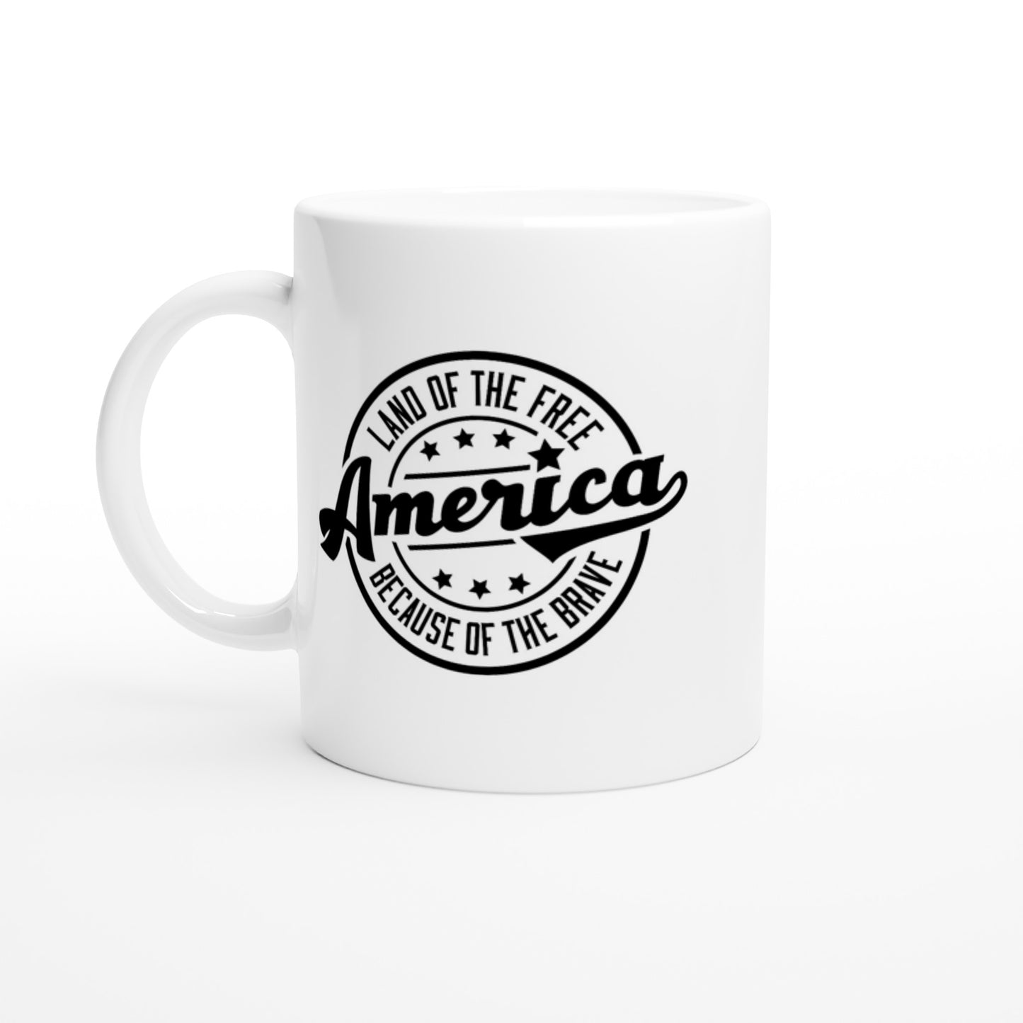 Land of the free... because of the brave Patriotic/2nd Amendment Coffee Mug