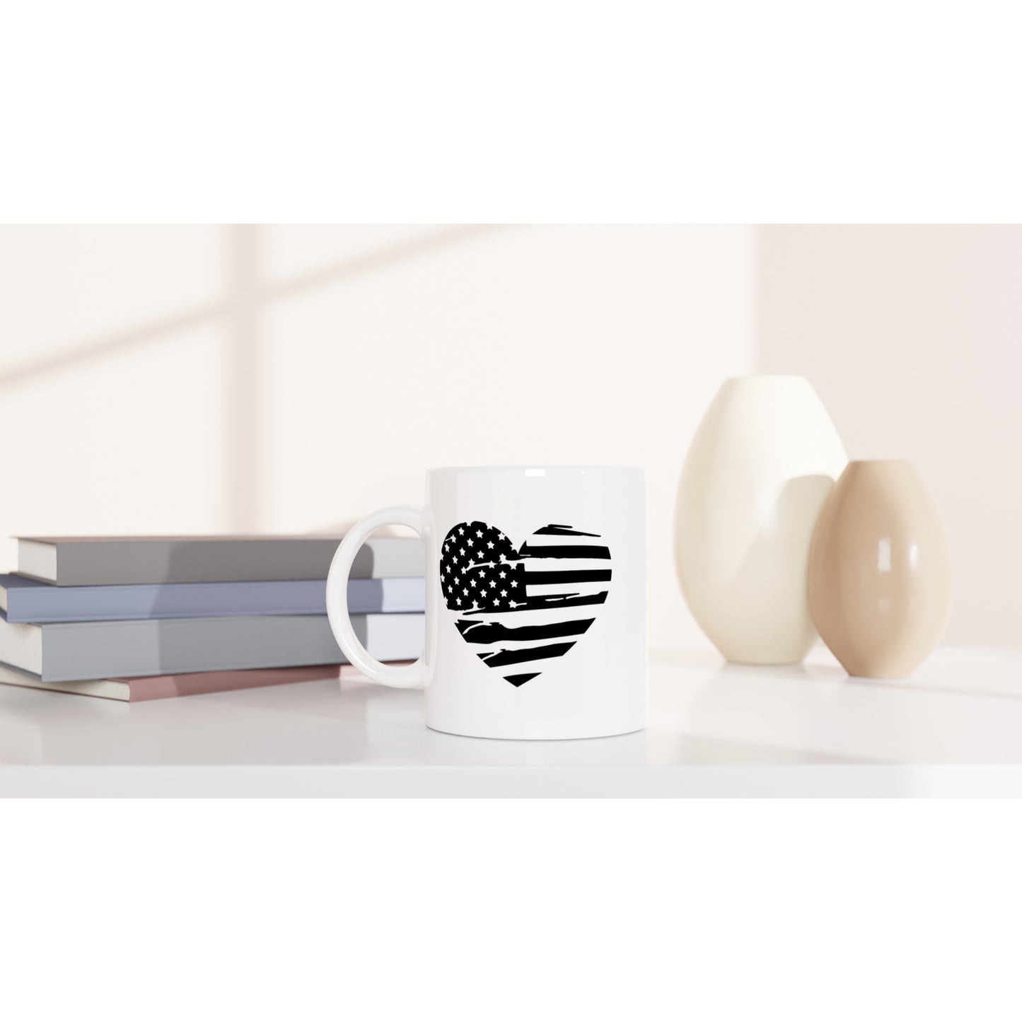 USA flag heart Patriotic/2nd Amendment Coffee Mug