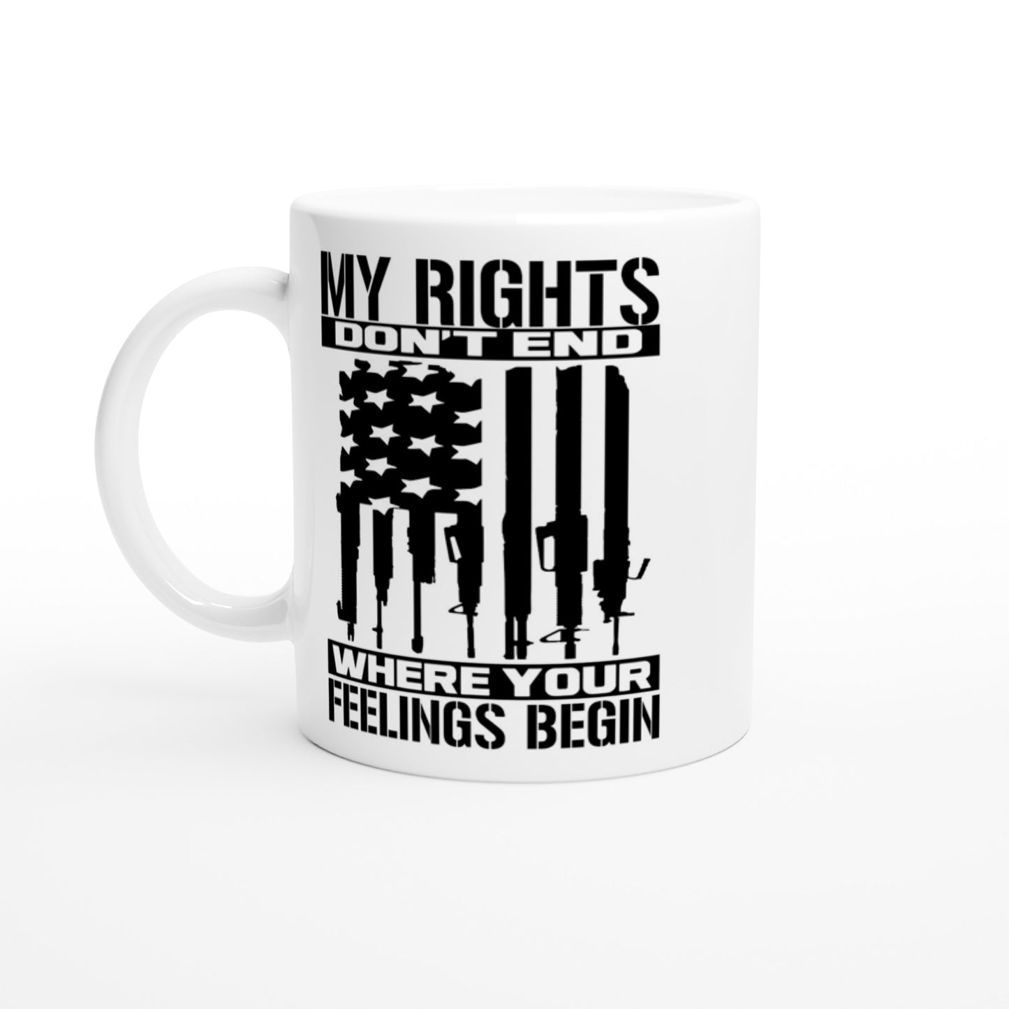 My rights don't end Patriotic/2nd Amendment Coffee Mug