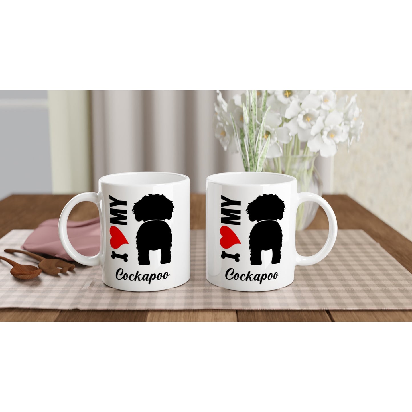 I Heart/Love My Cockapoo Dog Coffee Mug