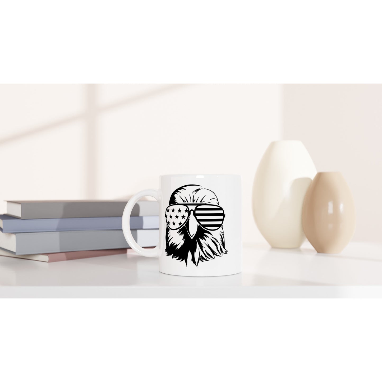 US Flag Eagle Sunglasses Patriotic/2nd Amendment Coffee Mug