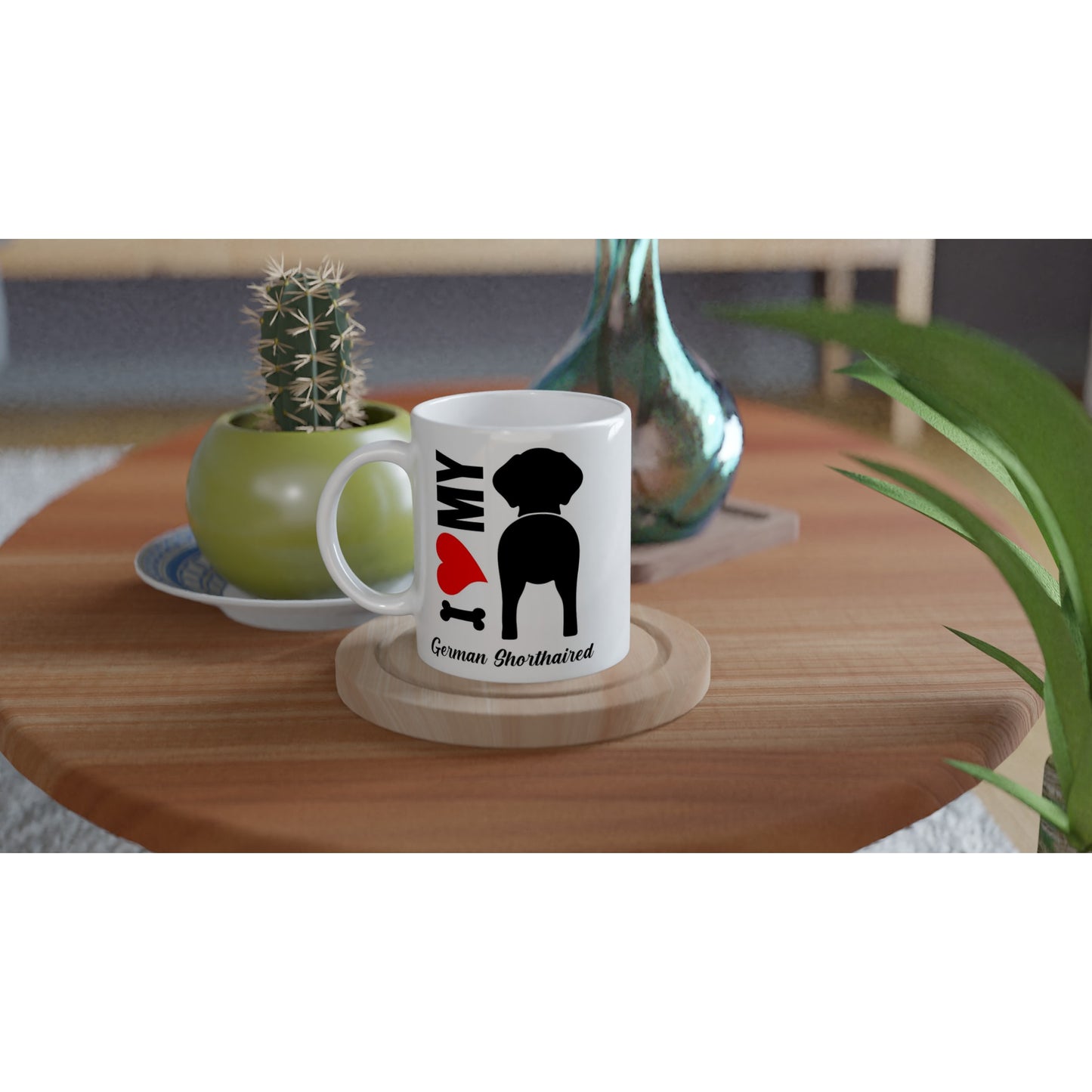 I Heart/Love My German Shorthaired Dog Coffee Mug