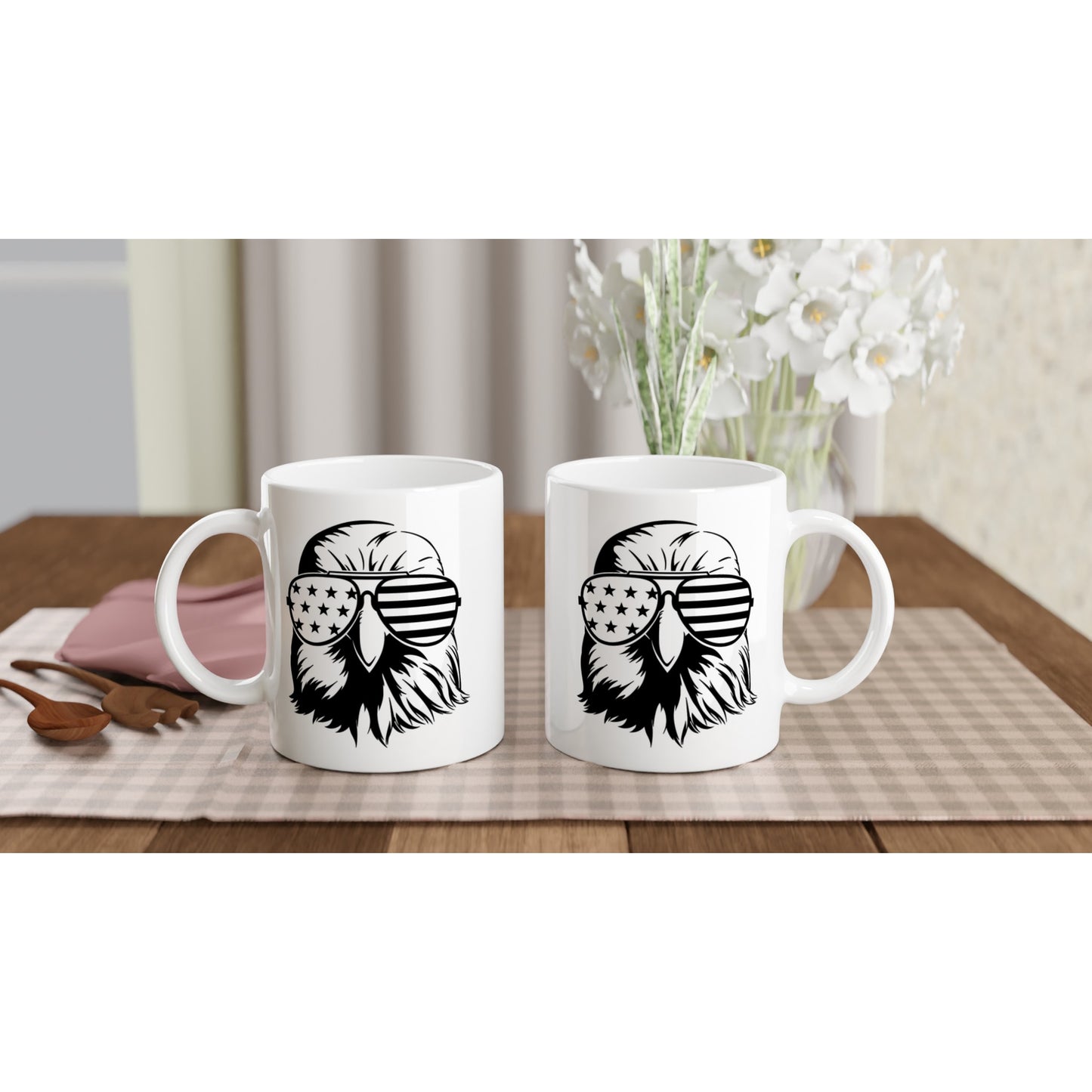 US Flag Eagle Sunglasses Patriotic/2nd Amendment Coffee Mug