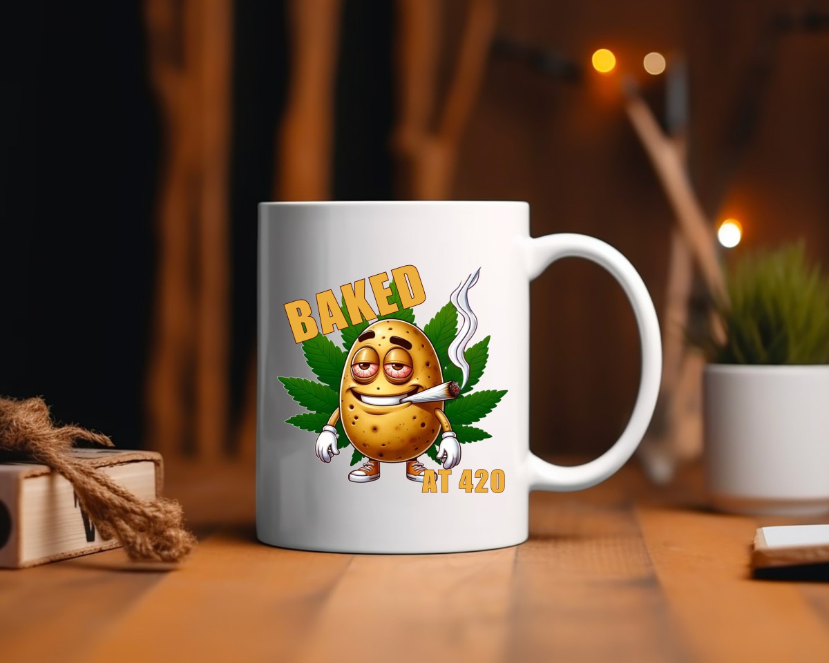 Baked At 4:20 Marijuana Weed Coffee Mugs