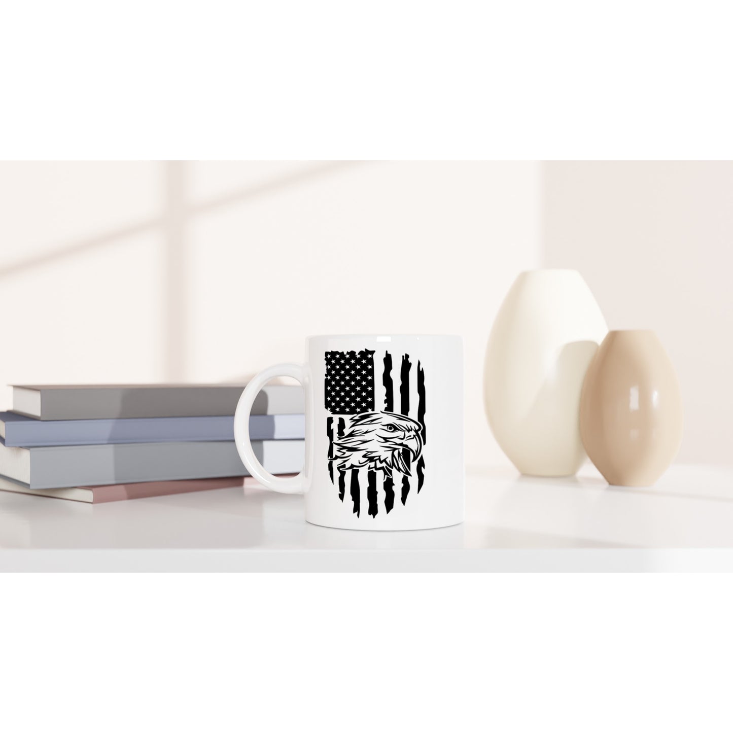 US Flag Eagle Patriotic/2nd Amendment Coffee Mug D