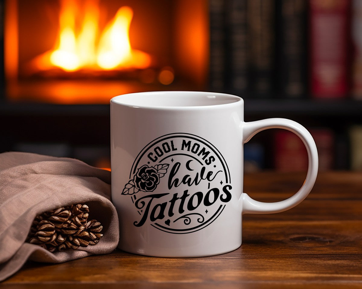 Cool Moms Have Tattoos Mom Coffee Mug