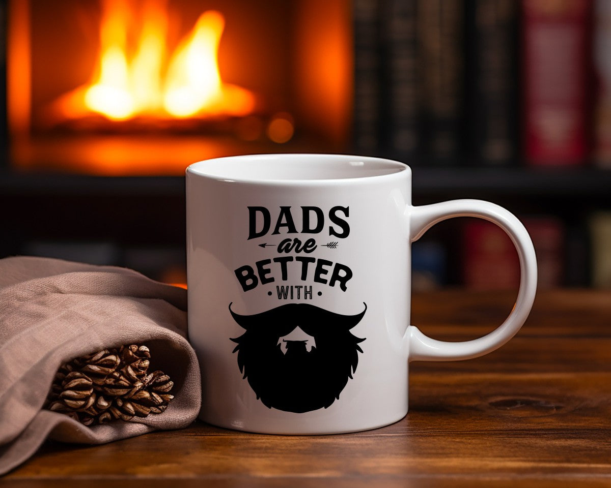 Dads Are Better With Beards Dad Coffee Mug
