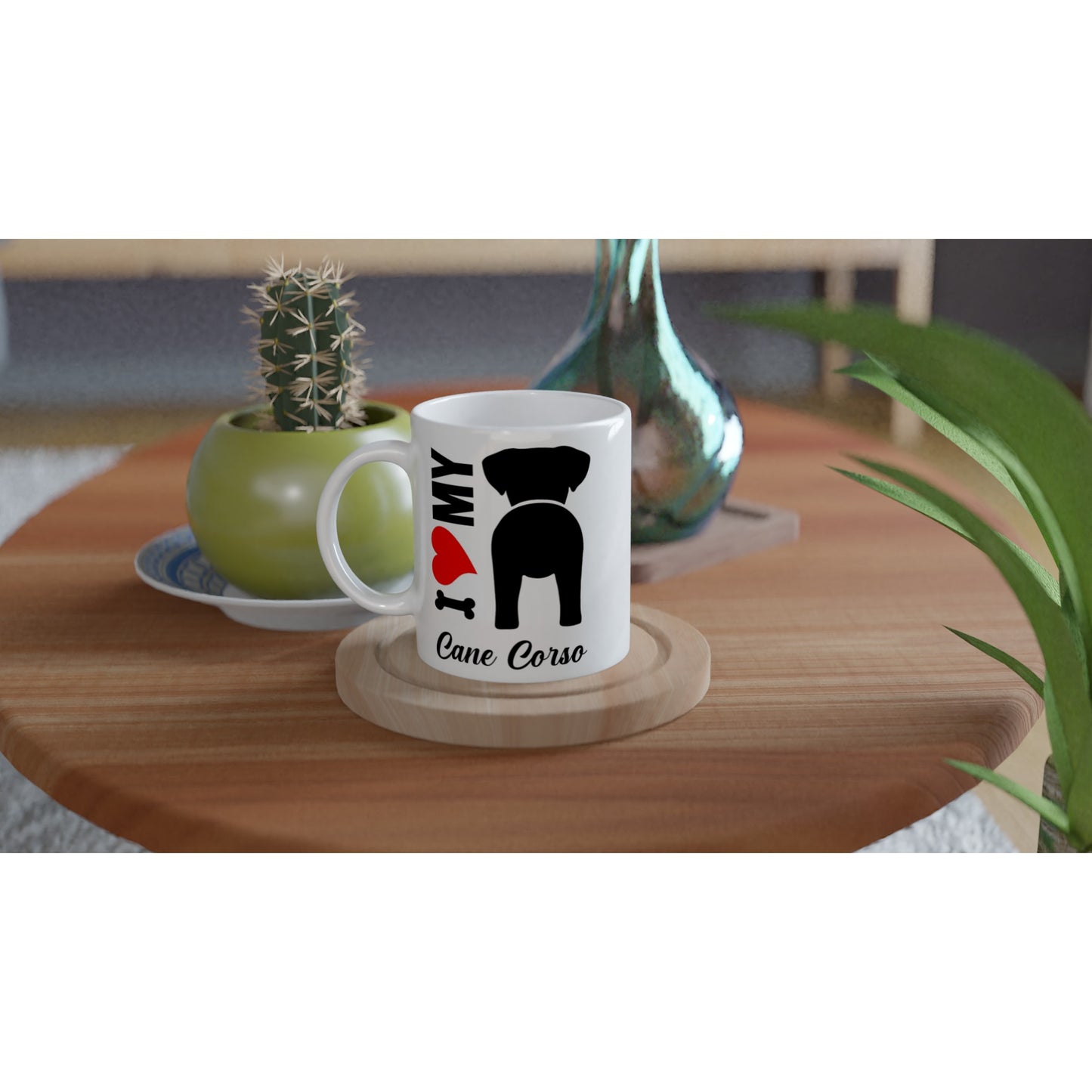 I Heart/Love My Cane Corso Dog Coffee Mug
