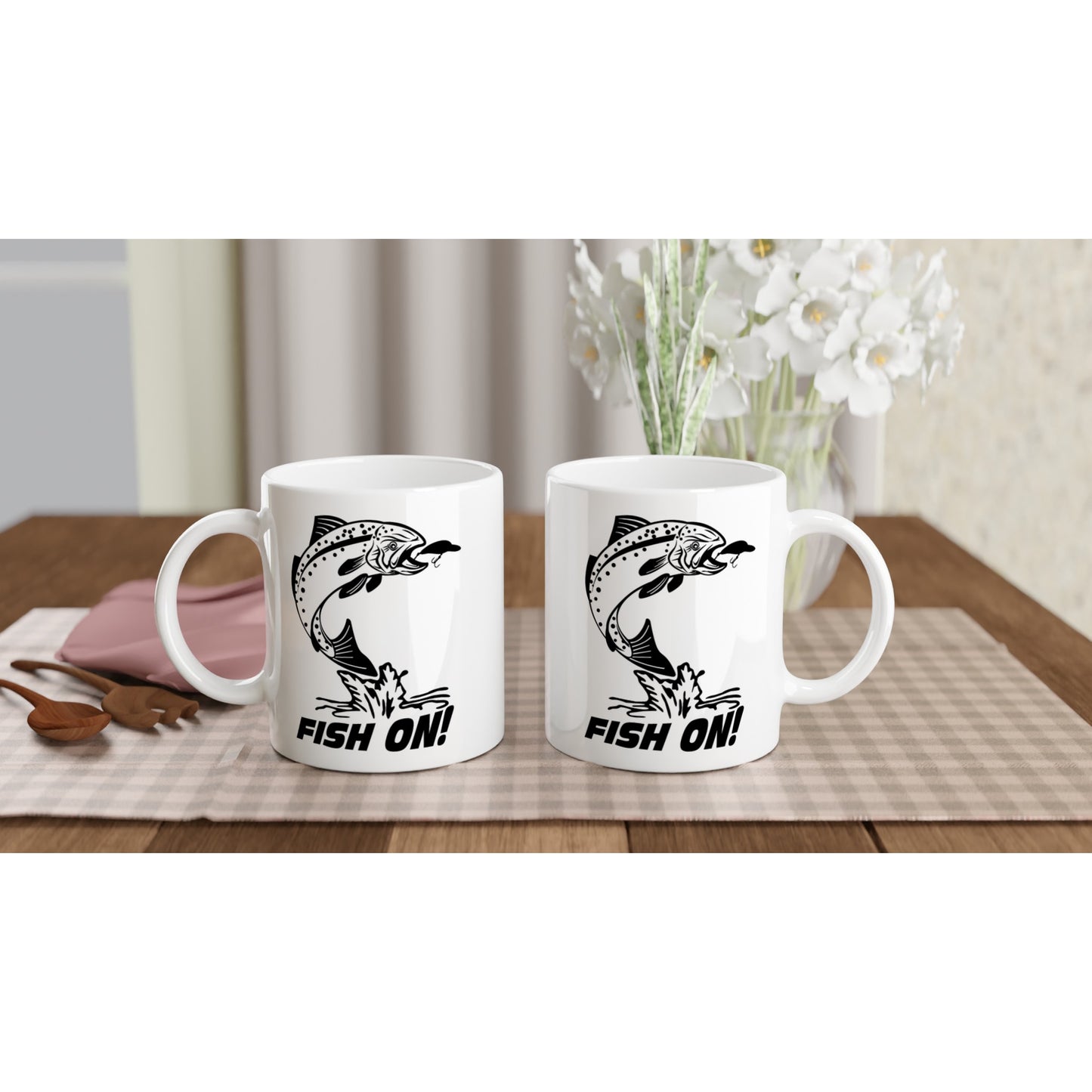 Fish On Trout Fishing Coffee Mug