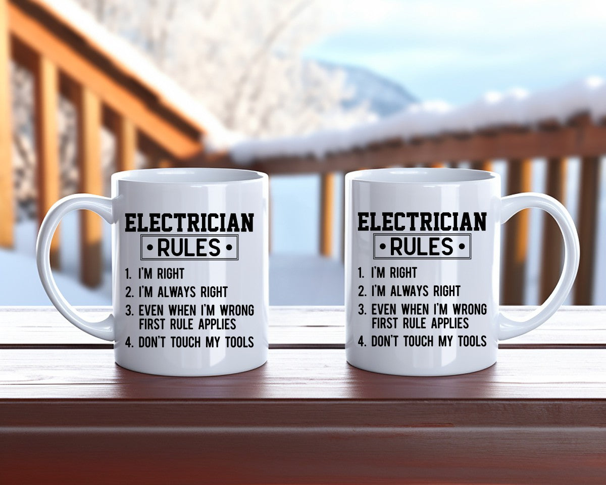 Electrician Rules Electrician Coffee Mug