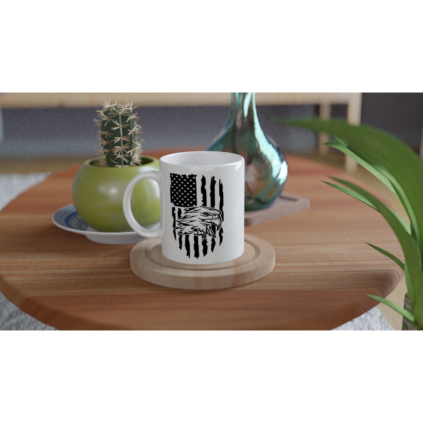 US Flag Eagle Patriotic/2nd Amendment Coffee Mug D