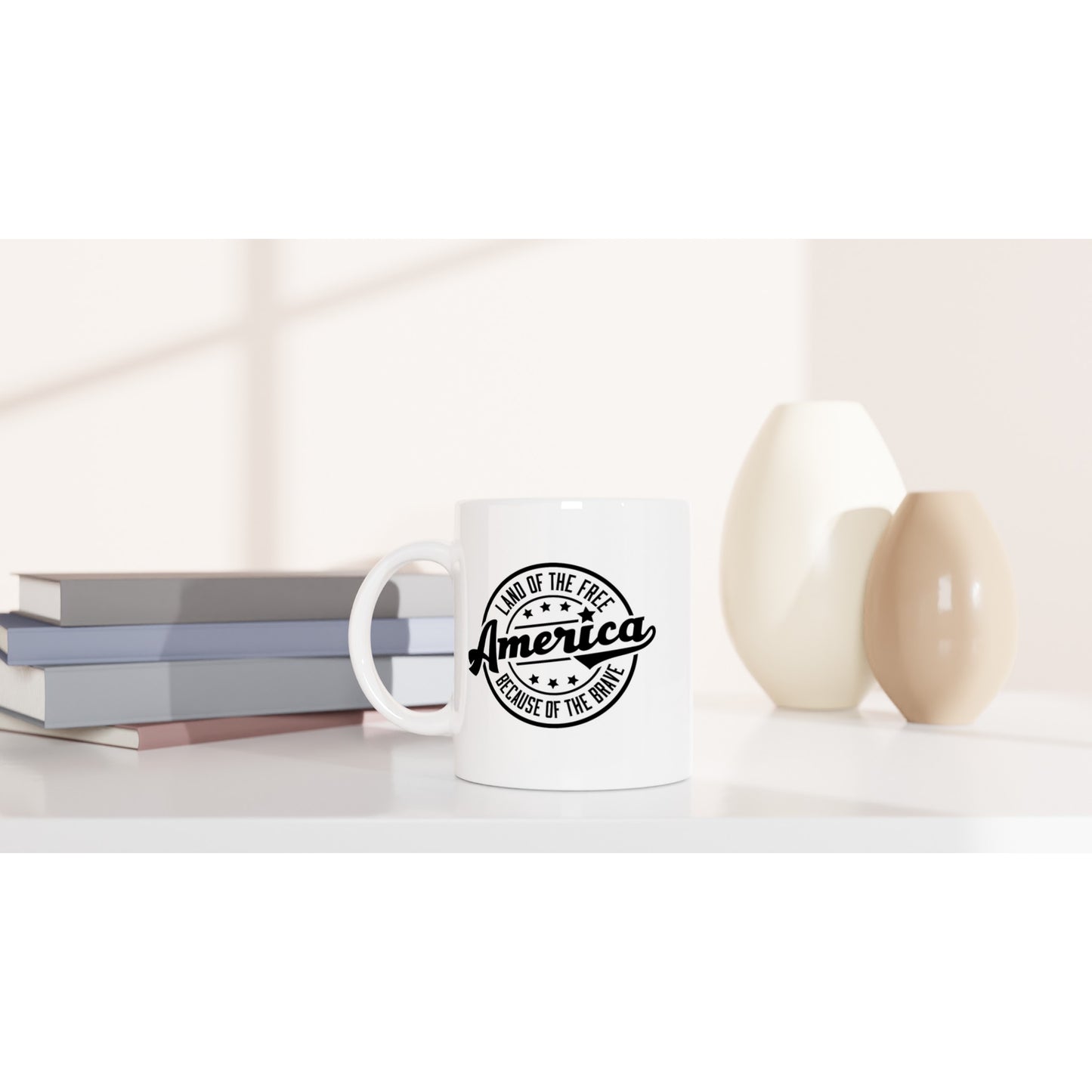Land of the free... because of the brave Patriotic/2nd Amendment Coffee Mug