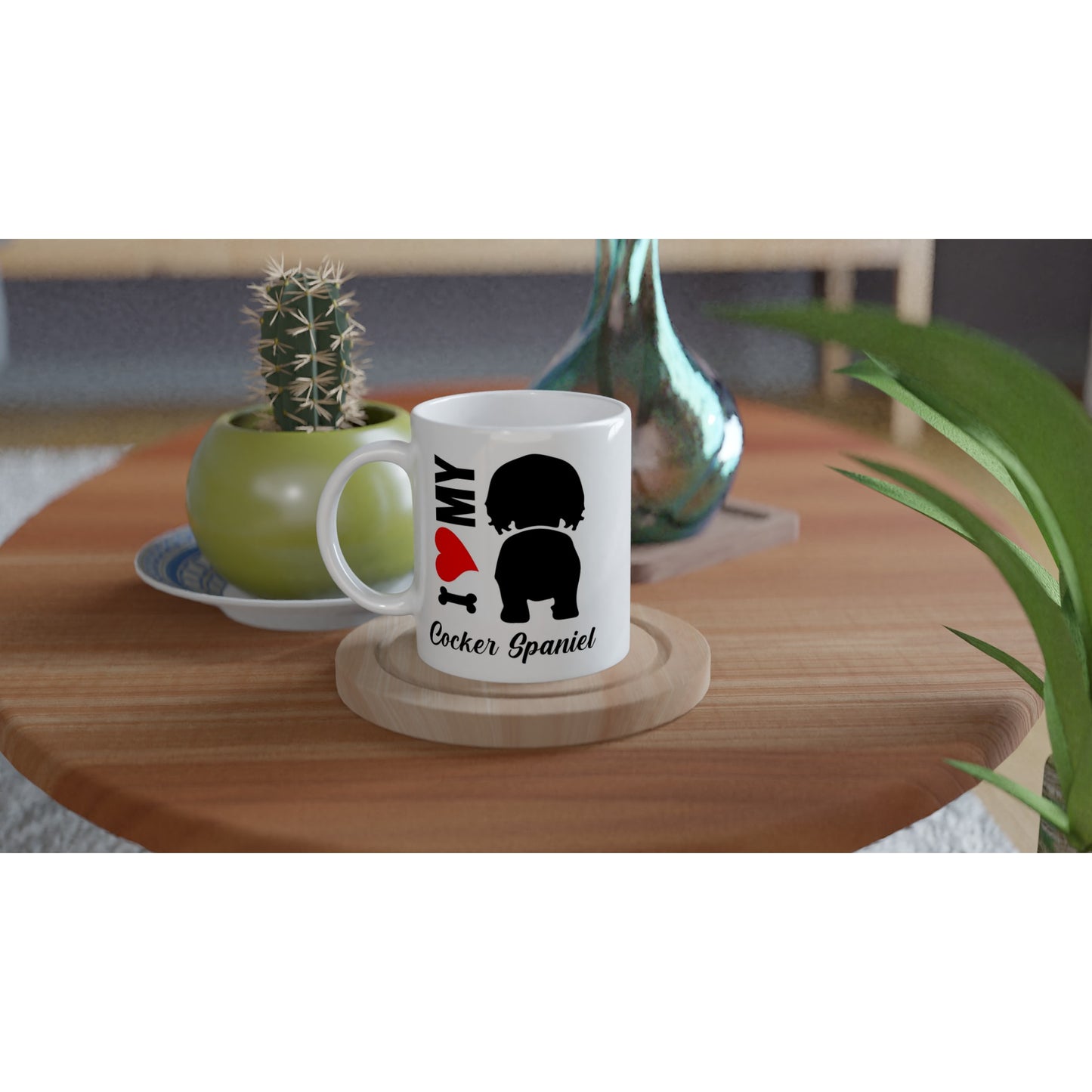 I Heart/Love My Cocker Spaniel Dog Coffee Mug