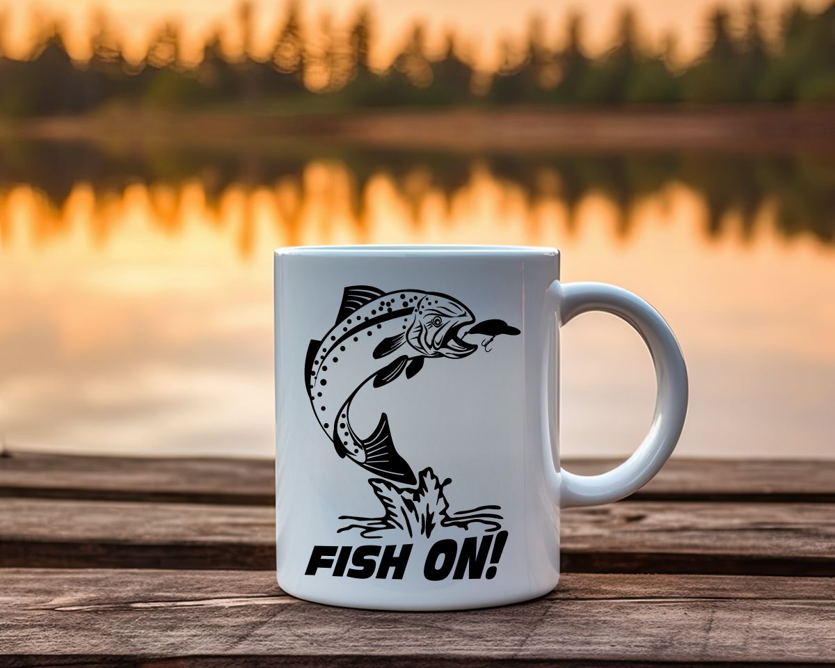 Fish On Trout Fishing Coffee Mug