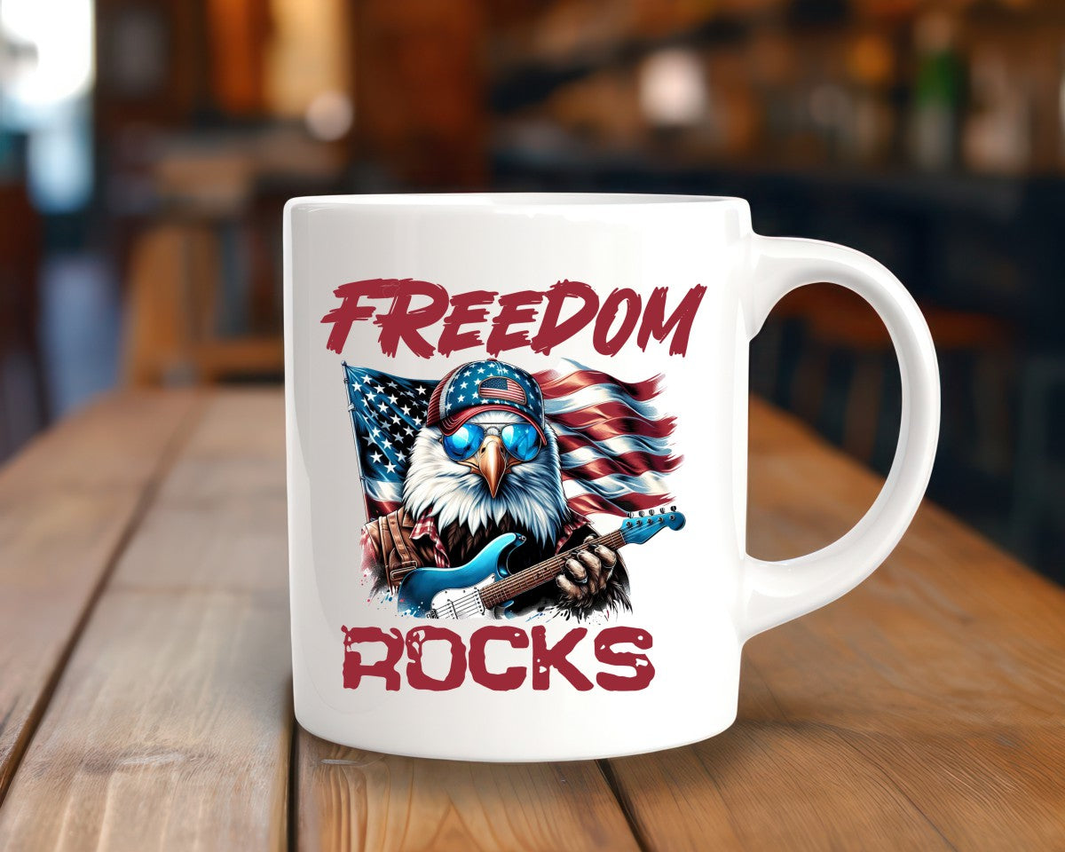 Freedom Rocks Patriotic/2nd Amendment Coffee Mug