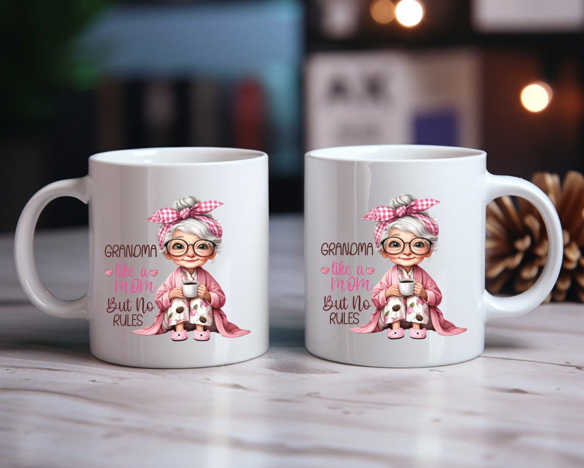 Grandma Like A Mom But No Rules Grandma Coffee Mug