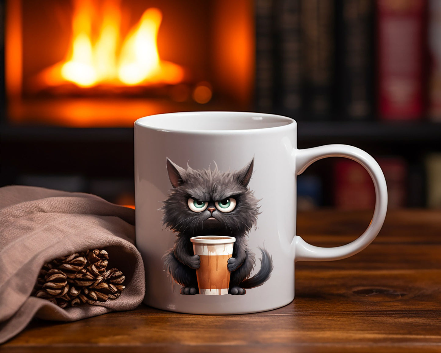 Grumpy Cat Saying, Quote Coffee Mug B