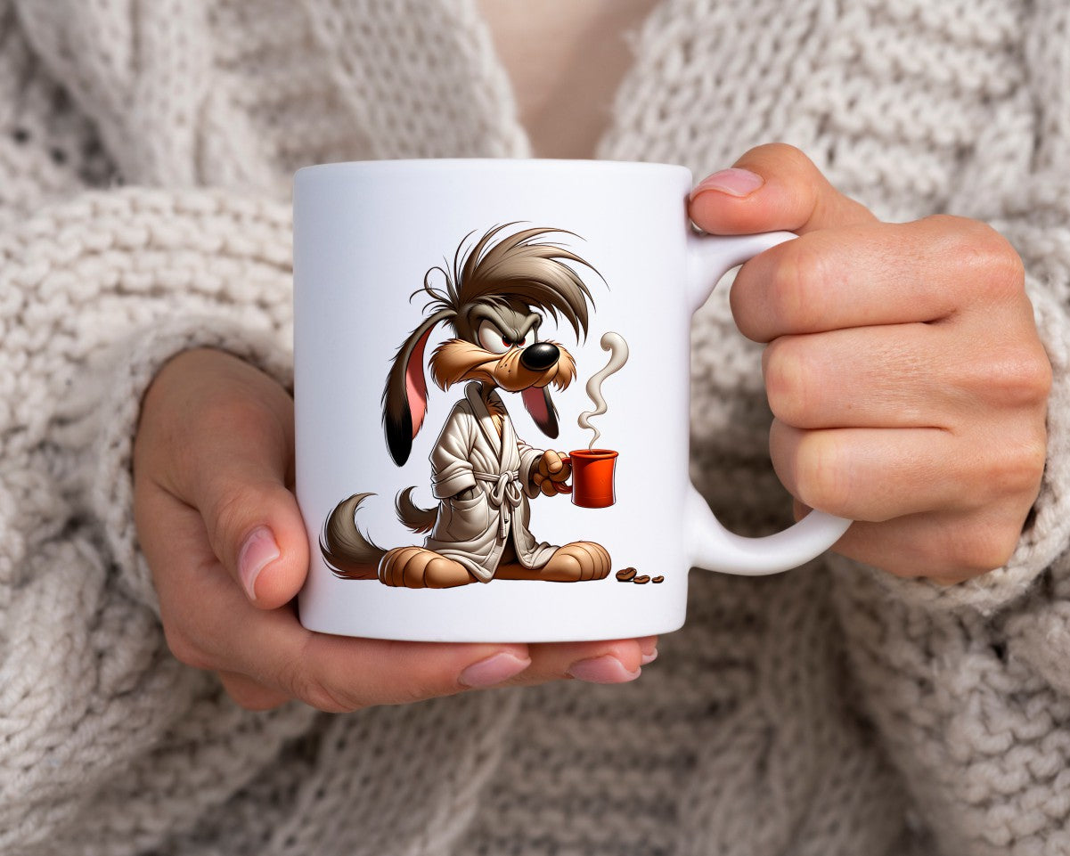 Grumpy Dog Coffee Themed Coffee Mug B
