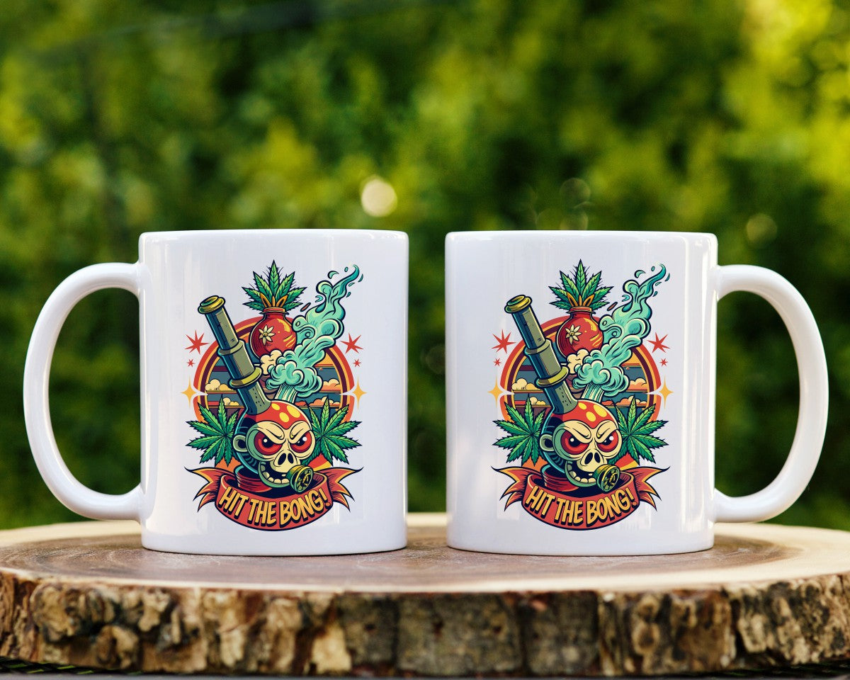 Hit The Bong Marijuana Weed Coffee Mugs