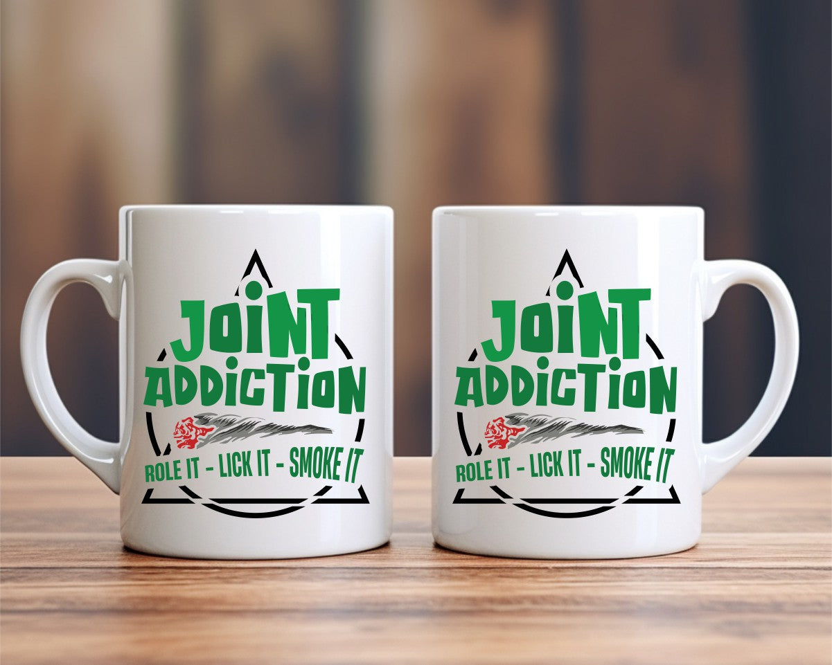 Joint Addiction Marijuana Weed Coffee Mugs