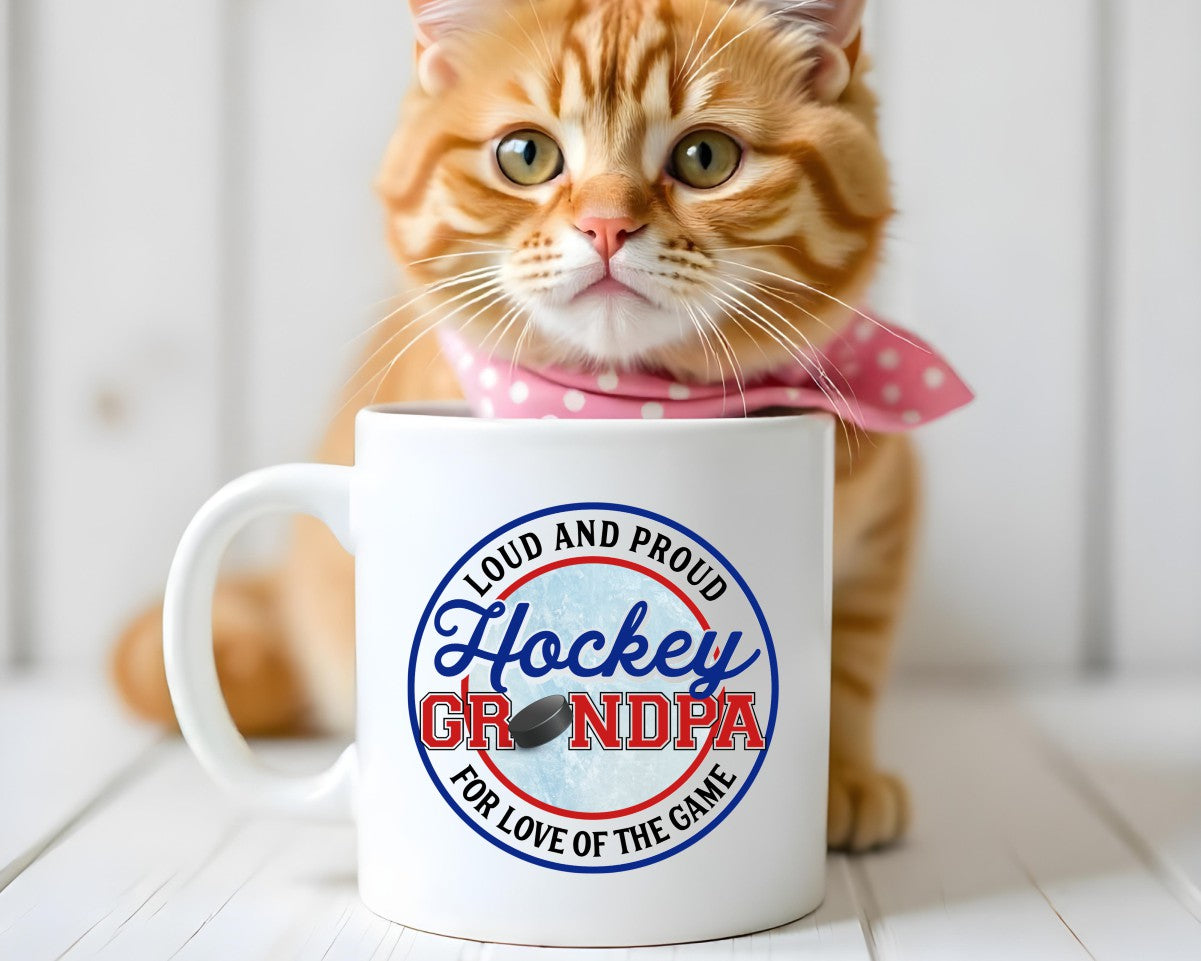 Loud And Proud Hockey Grandpa Coffee Mug