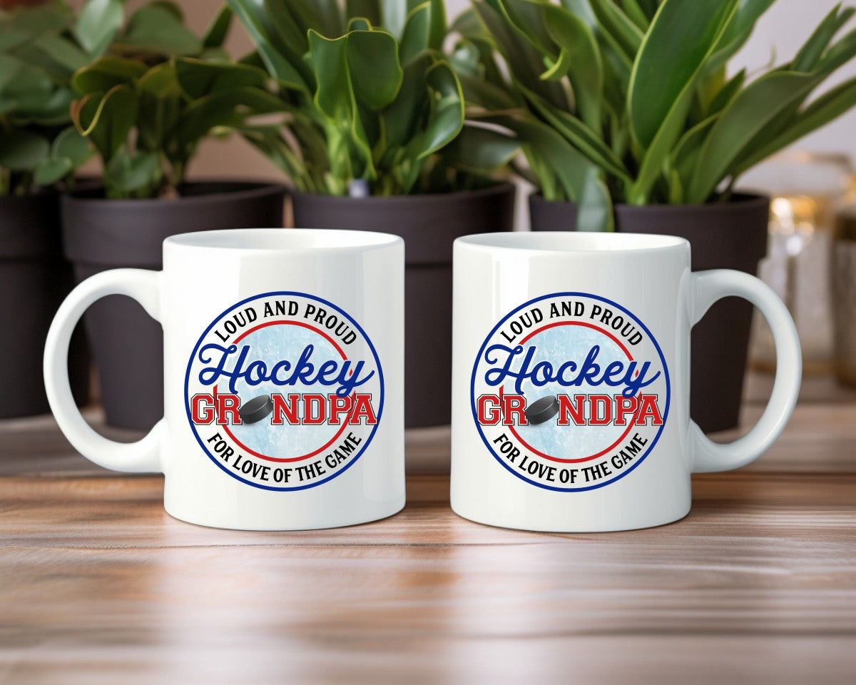 Loud And Proud Hockey Grandpa Coffee Mug