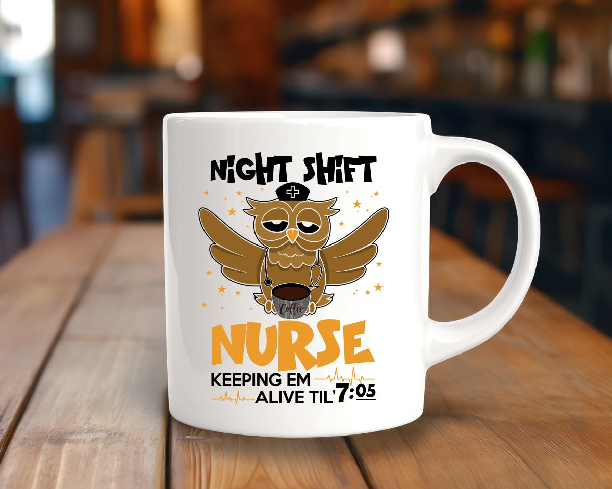 Night Shift Nurse Keeping Them Alive Nursing Medical Coffee Mug