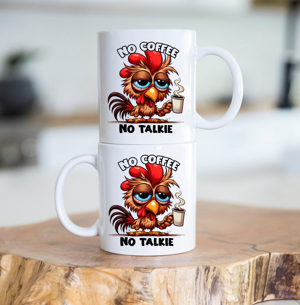 No Coffee No Talkie Coffee Themed Coffee Mug