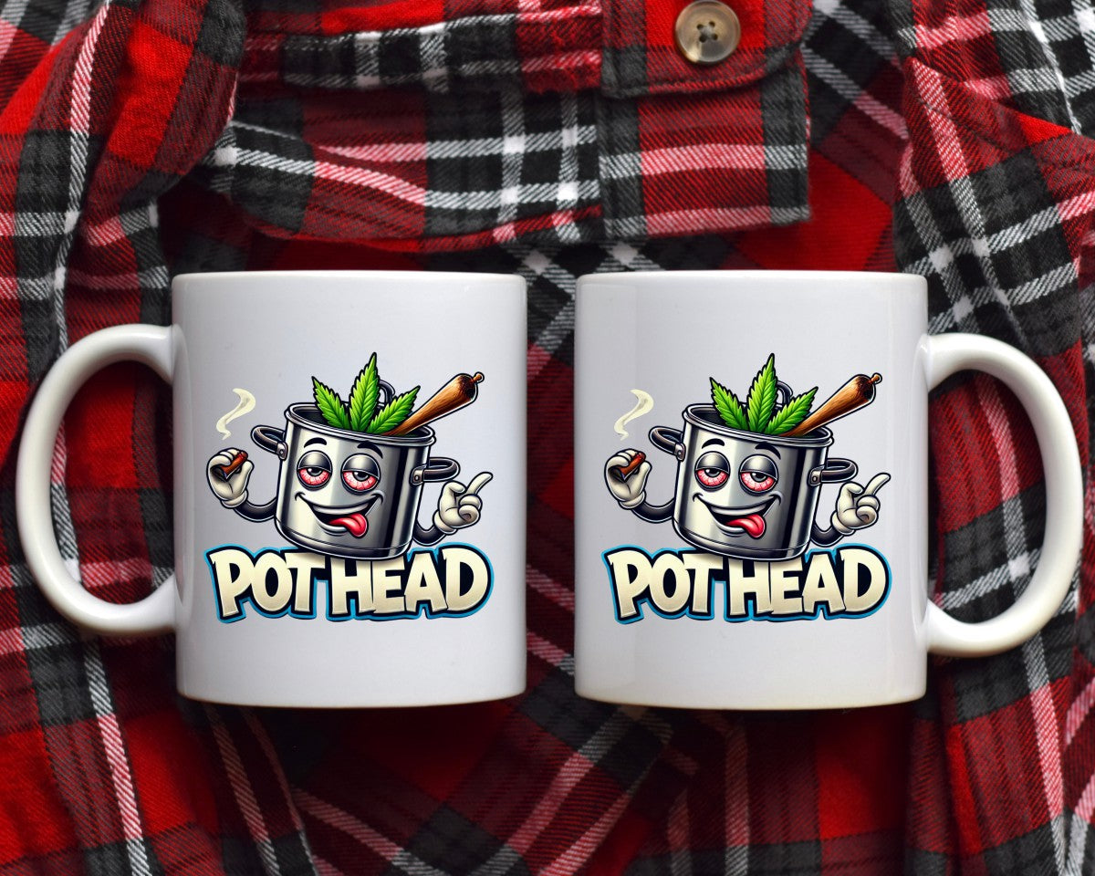 Pot Head Marijuana Weed Coffee Mugs