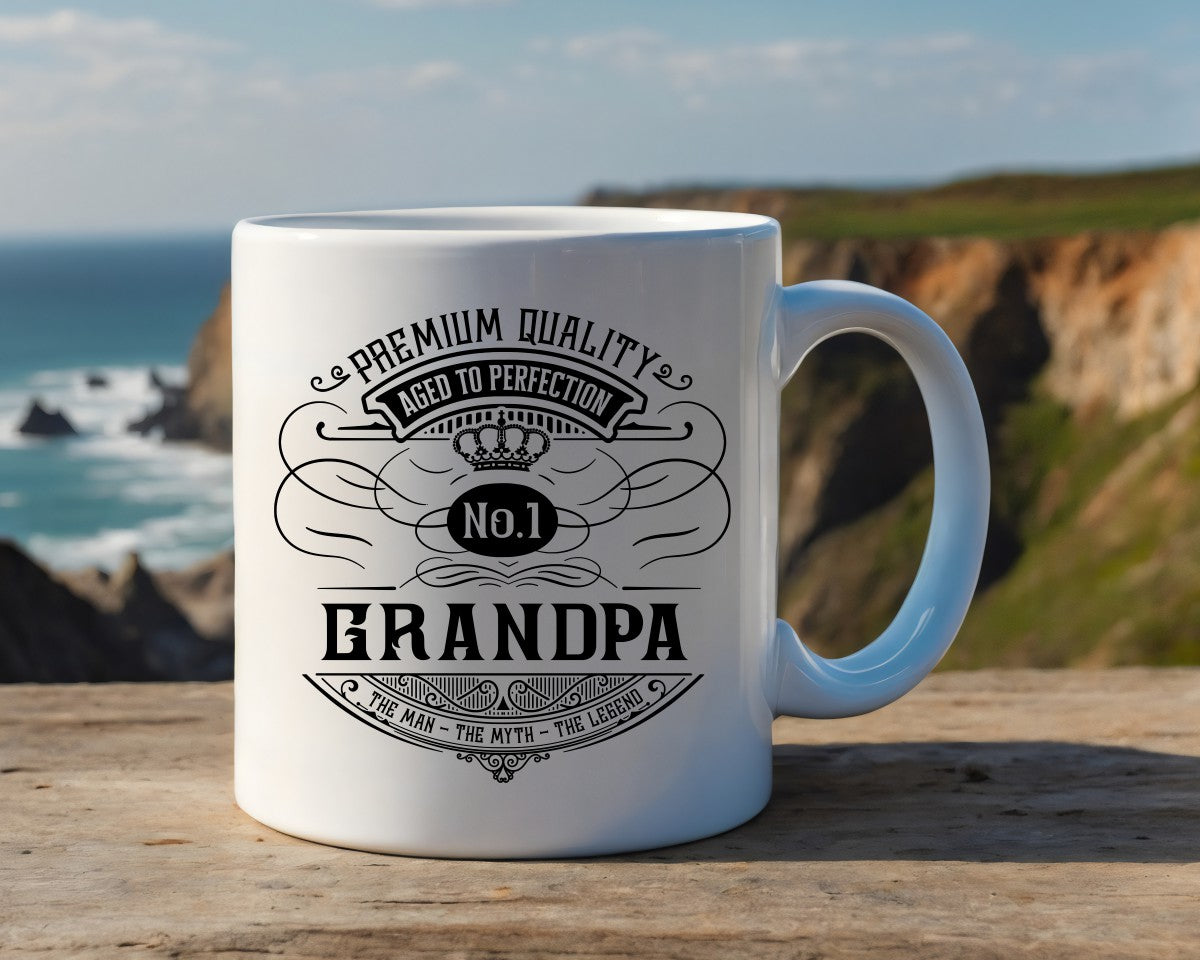 Premium Quality Aged To Perfection Grandpa Coffee Mug