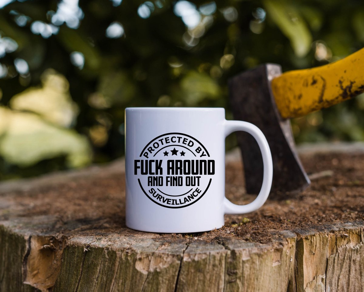 Protected by Fuck Around and find out Patriotic/2nd Amendment Coffee Mug