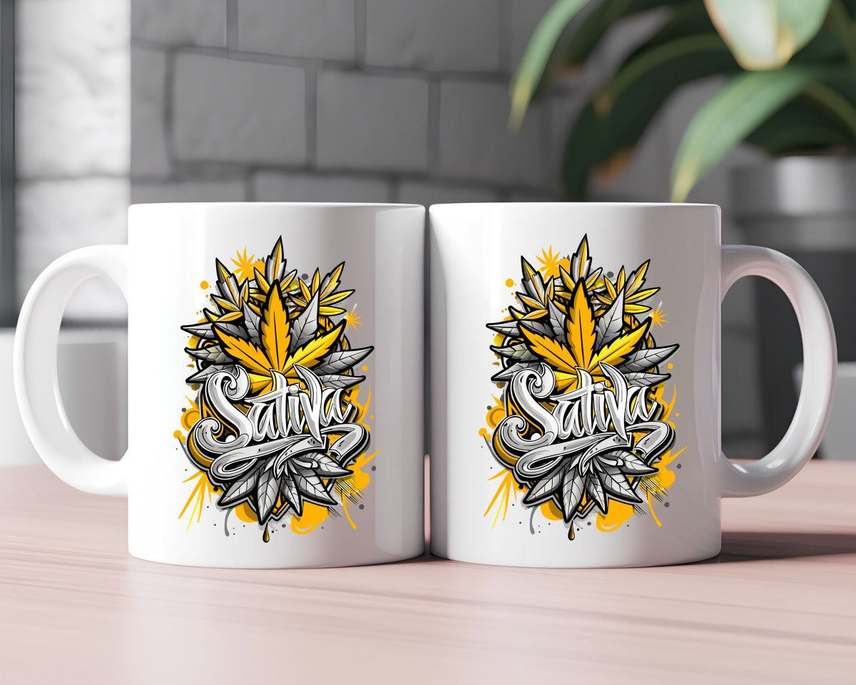 Sativa Marijuana Weed Coffee Mugs