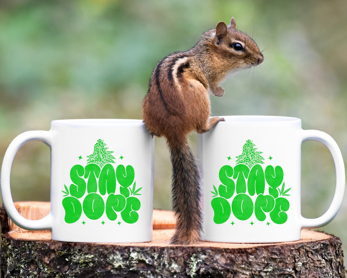 Stay Dope Marijuana Weed Coffee Mugs