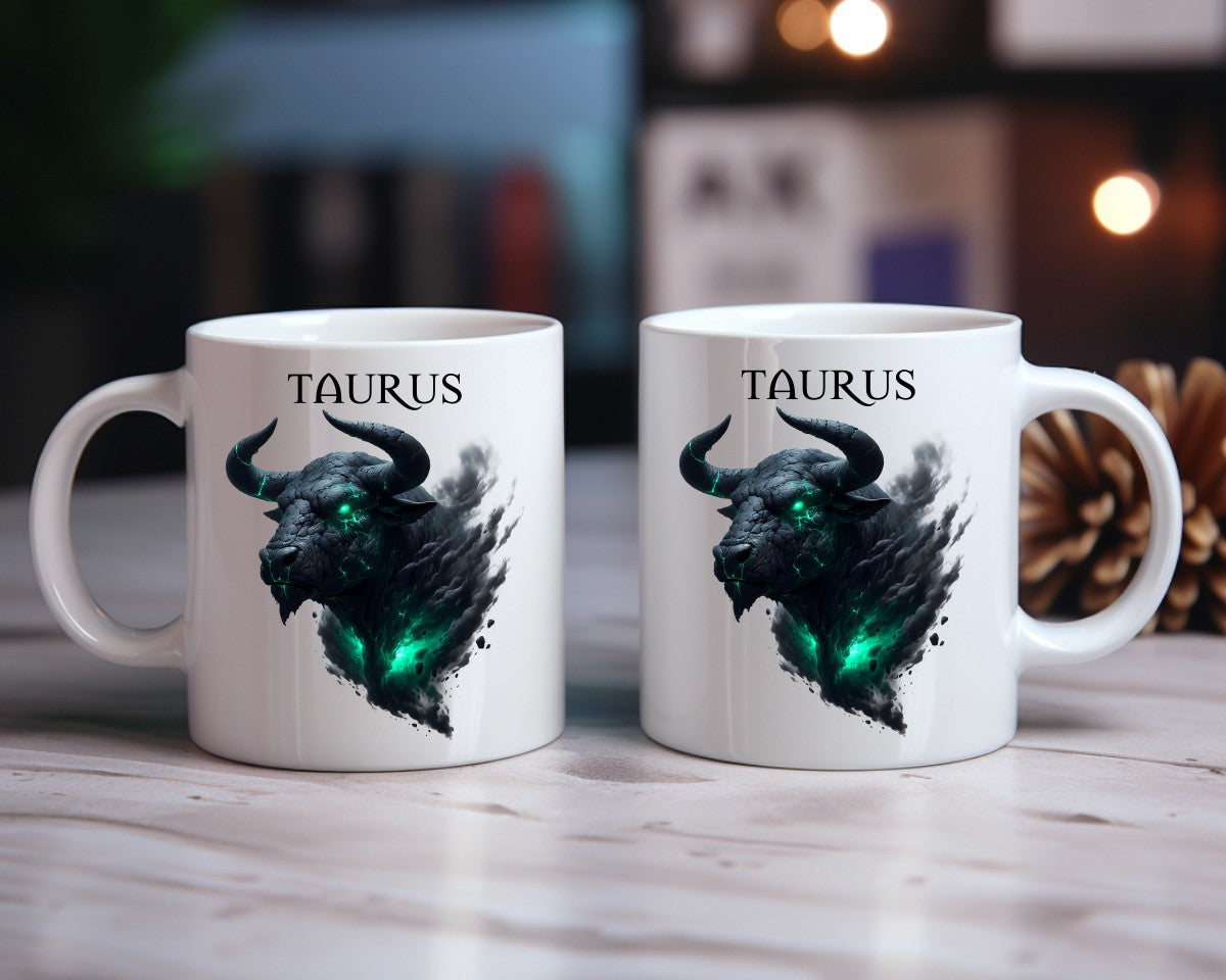 Taurus Zodiac Astrology Signs Coffee Mugs