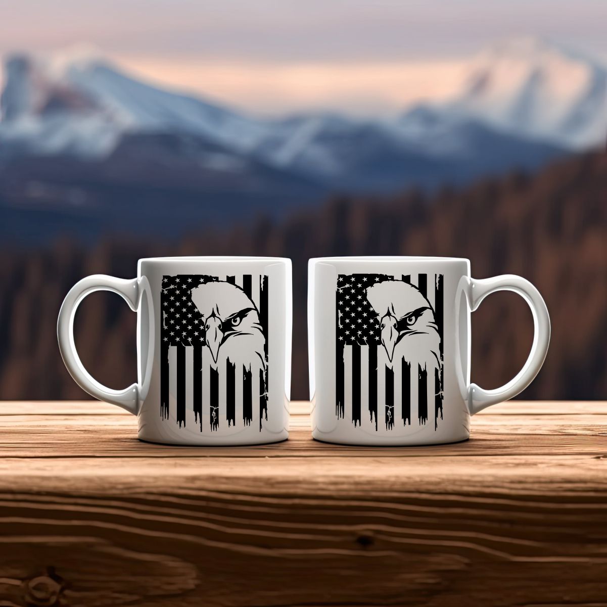 US Flag Eagle Patriotic/2nd Amendment Coffee Mug