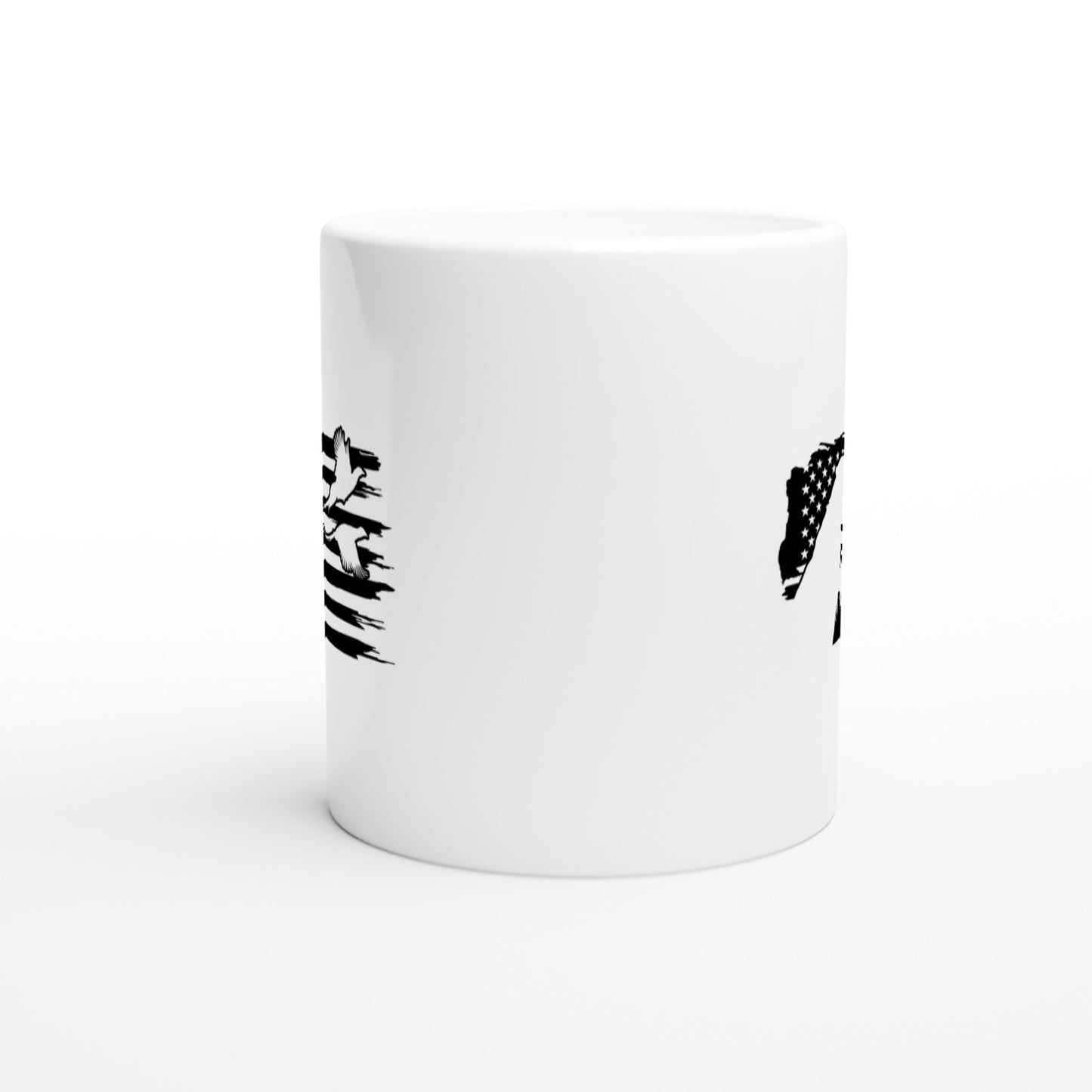 Dog Pheasants US Flag Hunting Coffee Mug