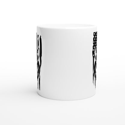 US Flag Hog Hunting Coffee Mug