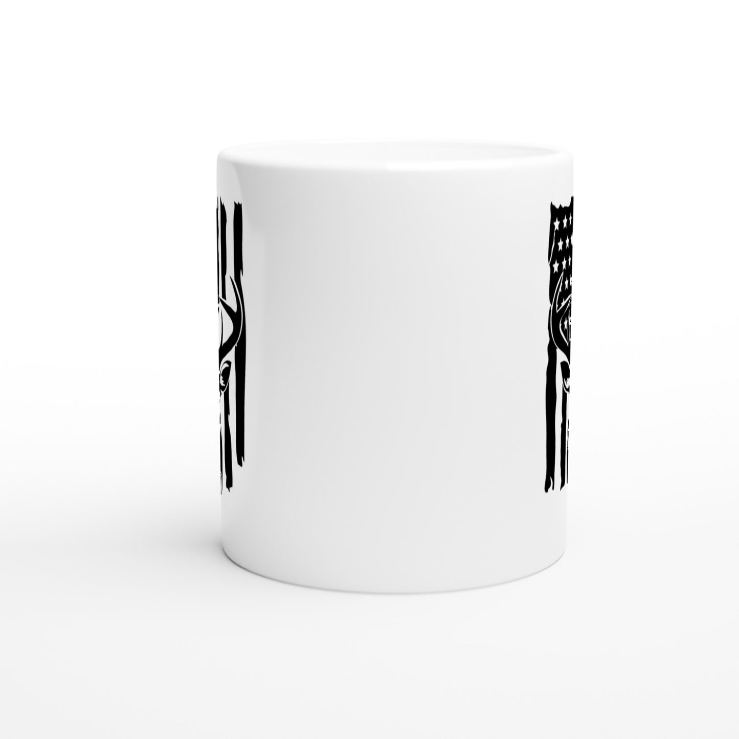 US Flag Deer Hunting Coffee Mug B