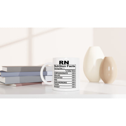 RN nutrition facts Nursing Nurse Medical Coffee Mug