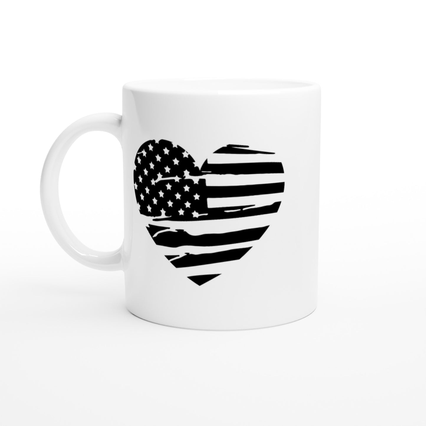 USA flag heart Patriotic/2nd Amendment Coffee Mug