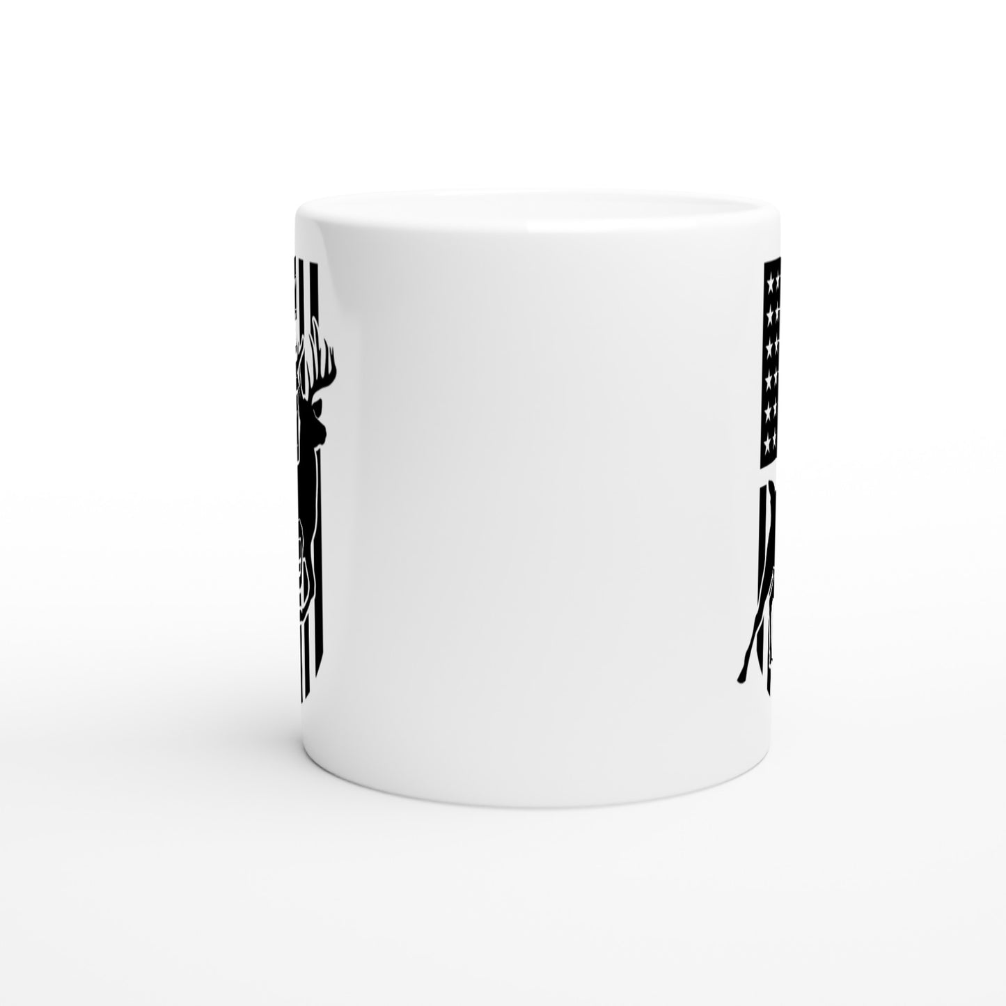 US Flag Deer Hunting Coffee Mug C