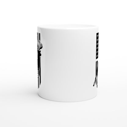 US Flag Deer Hunting Coffee Mug C