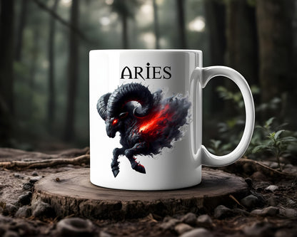 Aries Zodiac Astrology Signs Coffee Mugs