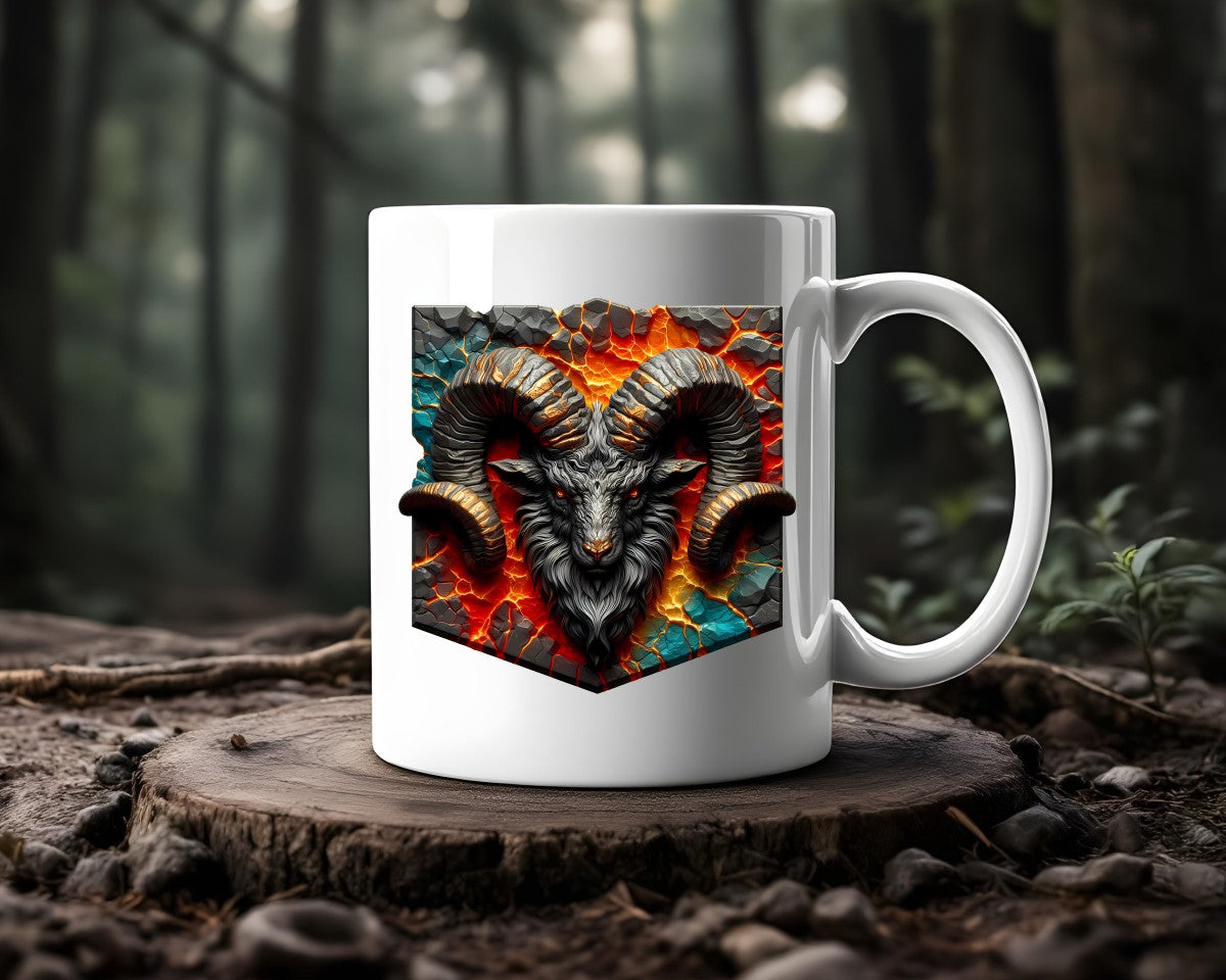 Aries Zodiac Astrology Signs Coffee Mug C