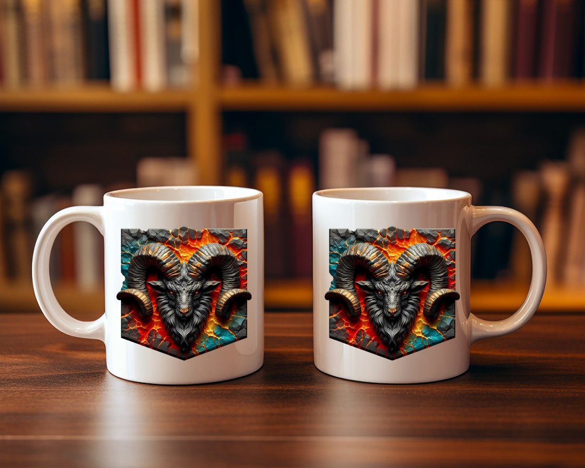 Aries Zodiac Astrology Signs Coffee Mug C