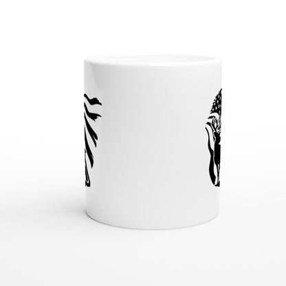 US Flag Deer Hunting Coffee Mug D